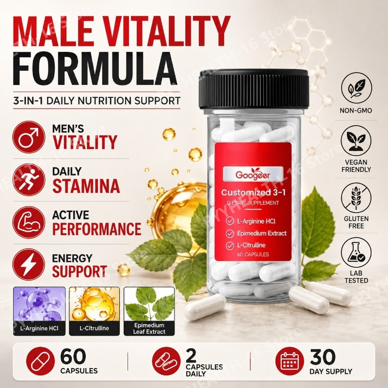 Herbal And Wellness - แอล-อาร์จินีน เอชซีแอล ผสมแอล-ซิทรูลีน และสารสกัดจากใบอีพิมีเดียม ผลิตภัณฑ์สมุนไพรผสมกรดอะมิโนเพื่อสุขภาพที่ดีในทุกวัน บรรจุ