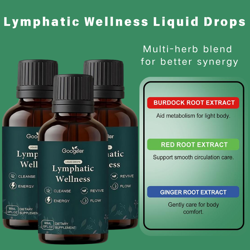 Herbal And Wellness - หยดของเหลวเสริมสร้างระบบน้ำเหลือง 60 มล. ผลิตภัณฑ์เสริมอาหารสมุนไพรธรรมชาติ ช่วยเพิ่มการไหลเวียนโลหิต บำรุงร่างกายทุกวัน
