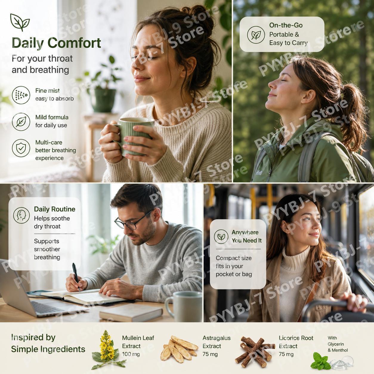 สเปรย์สมุนไพรบำรุงปอด 100 มล.  - Herbal And Wellness บทวิจารณ์และราคา
