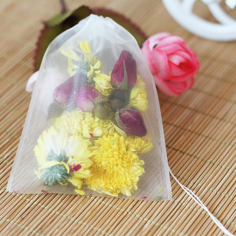50 ชิ้น/ล็อตถุงชาเปล่าวัสดุไนล - Herbal Wellness Tea บทวิจารณ์และราคา